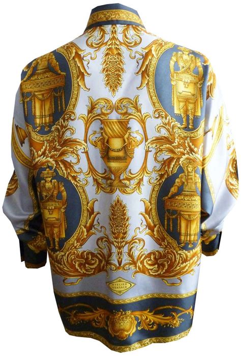 women's versace silk shirt|men's vintage Versace silk shirts.